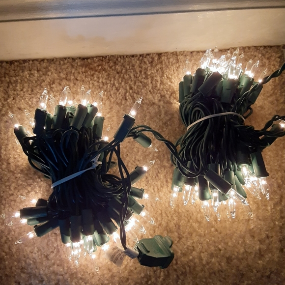 Clear Mini Light Set with Green Wire, 100-Lights - Picture 2 of 3